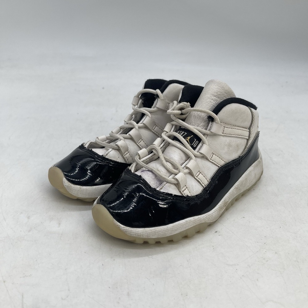 Jordan Air Jordan 11 Retro (TD) Unisex Kids Leather Sneakers US 10C 378040-170